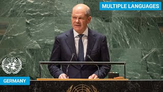 🇩🇪 Germany  Chancellor Addresses United Nations General Debate 78th Session  UNGA [upl. by Wier]