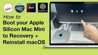 Boot your Mac Mini M1 to Recovery  Reinstall macOS Apple Silicon  Install macOS with USB Drive [upl. by Assek369]