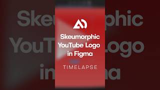 Skeuomorphic YouTube Logo  Figma figma shorts uidesign [upl. by Gwenneth]