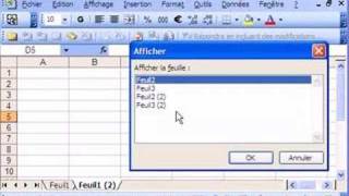 une macro pour demasquer plusieures feuilles sur excel à la x [upl. by Tibold807]