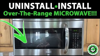 HOW TO UninstallInstall an Over The Range MICROWAVE [upl. by Jillie]