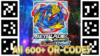 All 600 QRCodes Beyblades Quadstrike  Все 600 QrCODES Бейблэйдов Quadstrike  Beyblade Burst [upl. by Ayatnohs]