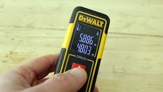 Dewalt DW033 Laser Distance Meter  FIRST LOOK [upl. by Ahsiakal]