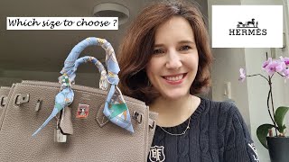 HERMÈS BIRKIN 25 vs 30  the differences and my experience [upl. by Bart]