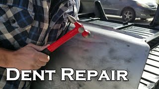 How to Fix Dents Using a Hammer and Dolly for beginners Paint Part 6 [upl. by Enyamrahs96]