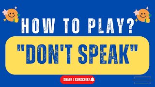 quotDONT SPEAKquot  Fun Body Language Activity 😀 How to Play Series   NonVerbal Communication [upl. by Ardnoid]