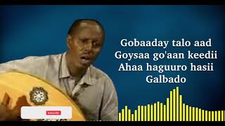 Cumar Dhuule  Gobaad Talo Aad Goysaa  Onkod Show  Music Lyrics 2021 [upl. by Aineles519]