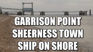 Garrison Point Sheerness Town amp Ship on Shore  beach fishing marks Isle of Sheppey [upl. by Reidar]