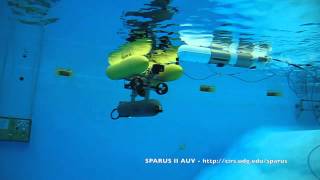 SPARUS II AUV firsts tests in water tank underwater view [upl. by Bell652]