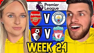 PREMIER LEAGUE WEEK 24 PREDICTIONS [upl. by Laleb]