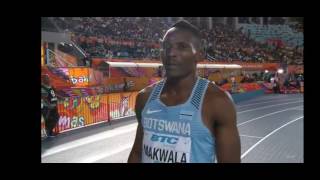 IAAF Relays 2017 4x400 Final Karabo Sibanda [upl. by Keverian259]