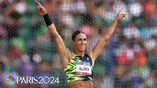 Valarie Allman DOMINATES womens discus final at Trials to secure Paris spot  NBC Sports [upl. by Gnilrits37]