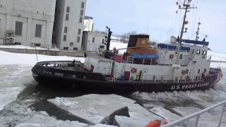 USCGC Katmai Bay opening up our slip [upl. by Rudolf]