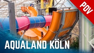 Alle Rutschen im Aqualand Köln  All Water Slides Onride 2016 Version [upl. by Theodora509]