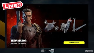 🔴 TERMINATOR FORTNITE ITEM SHOP LIVE Today Fortnite Chapter 5 [upl. by Kentigerma276]