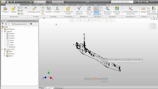 Autodesk Inventor 2010 DXFDWG Daten in Inventor [upl. by Obala]