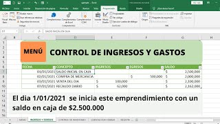 💰 Cómo llevar control de INGRESOS y GASTOS en Excel  Fácil y Rápido [upl. by Coucher]