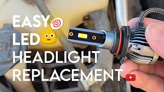 Installing powerful LED Headlights for cheap Roadsun makes driving super bright [upl. by Nastassia]