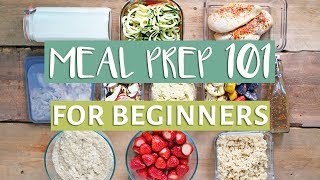 EASY MEAL PREP WITH ME  Beginners Guide To Meal Prep [upl. by Ahtebat]