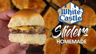 I made WHITE CASTLE Sliders at home way BETTER [upl. by Vanhomrigh14]