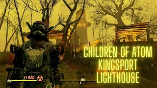 Fallout 4 children of atom Kingsport lighthouse  1080p Awesome settlement [upl. by Isyed]