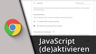 Chrome JavaScript aktivieren  Chrome JavaScript deaktivieren ✅ Tutorial [upl. by Adamson783]