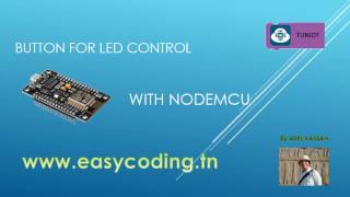 NodeMcu ESP8266 Tutorial B12 Buttons to control LED [upl. by Idnor]