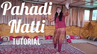 Pahadi Natti tutorial  Learn Himachali dance Step by step  The Mountain Girl [upl. by Aurora]