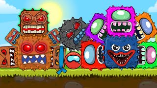 RED BALL 4 EVIL BOSS BALL amp AMONG BOSS  COMPLETE GAME LEVEL 175 ALL NEW 6 HUGGY BOSSES VOLUME 5 [upl. by Sigismondo336]