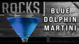 How To Make a Blue Dolphin Martini  Booze On The Rocks [upl. by Eduardo]