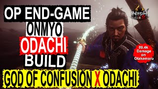 Nioh 2  OP Onmyo Odachi Endgame Build  God of Confusion x ODACHI  All Kills in NG [upl. by Arac477]