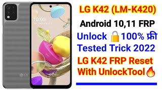 LG K42 FRP Reset With UnlockTool  LMK420 FRP Unlock With Test Point\ LG K42 FRP Reset 100 Tested [upl. by Llemhar]