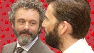 David Tennant and Michael Sheen being fans of each other aka Michael being in love with David [upl. by Ahsi199]