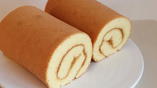 How to make a fluffy and delicious swiss roll cake💕 [upl. by Brasca926]