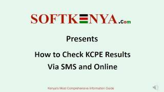 How to Check KCPE Results via SMS and Online [upl. by Yelahc]