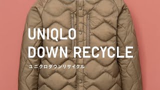 23FW UNIQLO DOWN RECYCLE [upl. by Ynoble]