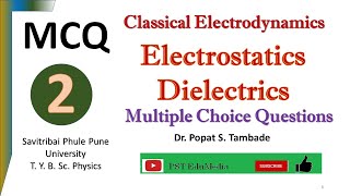 MCQ on Classical Electrodynamics  Dielectric and Polarization  IIT JAM Physics  BSc Physics [upl. by Illil]