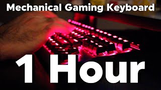 Cherry MX Red Switch Sound  1 Hour FAST Typing  ASMR Mechanical Keyboard [upl. by Navanod]