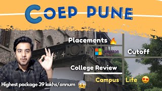 COEP Pune College review 2021 ❤️ Placement  Cutoff  Campus  Hostel life 😍College of Engineering [upl. by Aihsak]