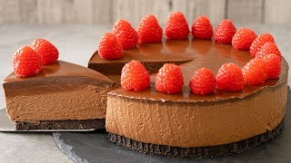 How to Make No Bake Chocolate Cheesecake [upl. by Ytte416]