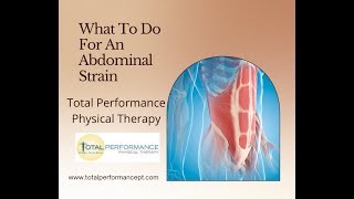 Physical Therapy for An Abdominal Strain [upl. by Anitsirt]