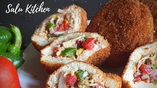 How to make Homemade Easy Bread Shawarma  Salu Kitchen [upl. by Nyvlem682]