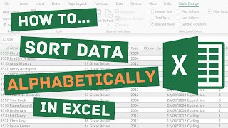 How to Sort Alphabetically in Excel [upl. by Buzzell357]