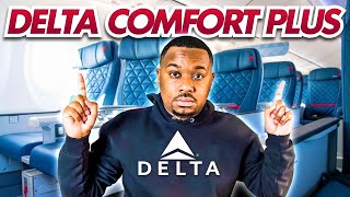 Flying Delta Comfort Plus My Honest Review [upl. by Cherrita663]