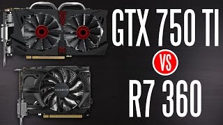 Gigabyte R7 360 vs Asus Strix GTX 750 Ti  Best Graphics Card Around 100 [upl. by Eiramalegna693]