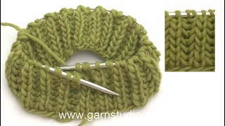 How to knit English rib in the round [upl. by Hibbs]