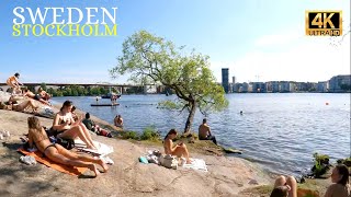 Stockholm  SUMMER  Juni  Sweden  Södermalm  4K [upl. by Henrieta]