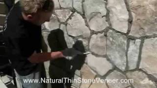 Natural Stone Veneer Grouting [upl. by Durno946]