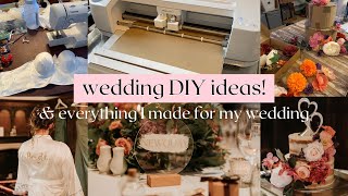 Everything I DIYd for my wedding 🎨🪡🧵 Ideas and tips to save money [upl. by Peltier]