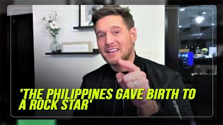 Michael Bublé to Filipinos If Sofronio wins The Voice its because of you its for you [upl. by Sila]